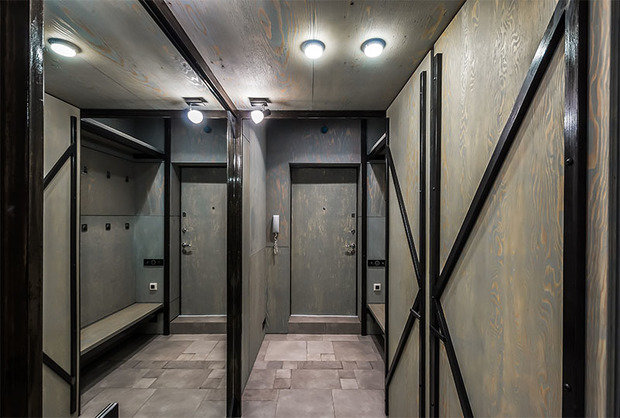 Фотография: Прихожая в стиле Современный, Хай-тек, Интерьер комнат, Переделка, Индустриальный – фото на INMYROOM