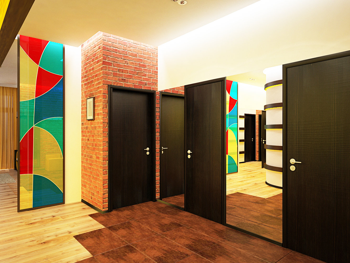 Фото из портфолио Американский лофт с позитивными акцентами 130 кв. м – фотографии дизайна интерьеров на INMYROOM