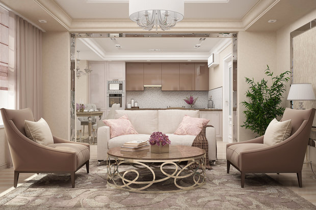 Фото из портфолио Гостиная "Un éclat" – фотографии дизайна интерьеров на INMYROOM