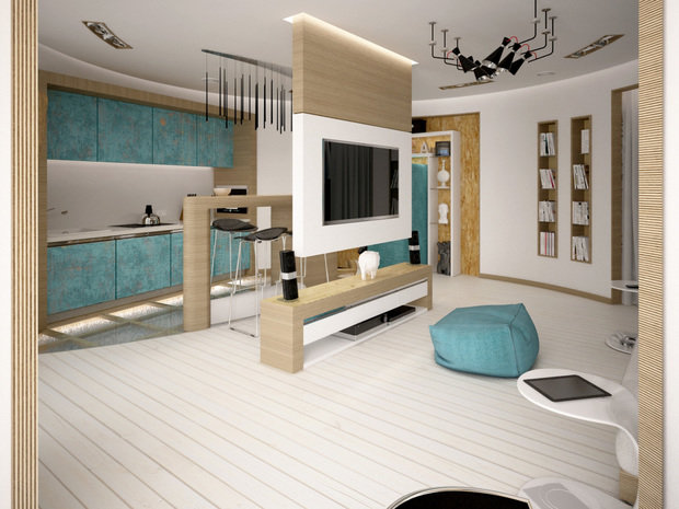 Фото из портфолио 1комн Loft – фотографии дизайна интерьеров на INMYROOM