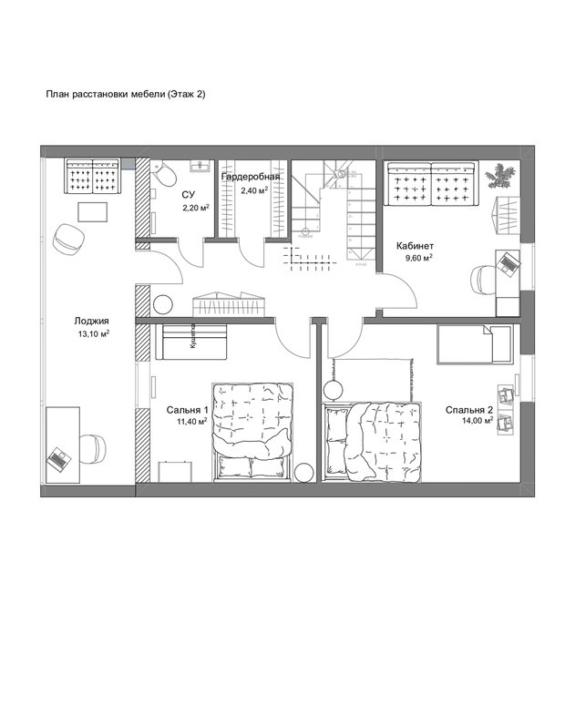 Фото из портфолио Коттедж 100 кв.м. – фотографии дизайна интерьеров на INMYROOM