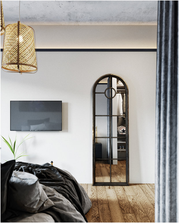 Фотография: Спальня в стиле Скандинавский, Эклектика, Квартира, Проект недели, Санкт-Петербург, Макс Жуков, Виктор Штефан, ToTaste Studio, 3 комнаты, 60-90 метров – фото на INMYROOM