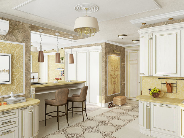 Фото из портфолио Двухкомнатная квартира для леди – фотографии дизайна интерьеров на INMYROOM