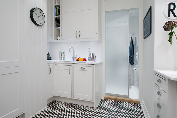 Фотография: Кухня и столовая в стиле Скандинавский, Малогабаритная квартира, Квартира, Дома и квартиры – фото на INMYROOM