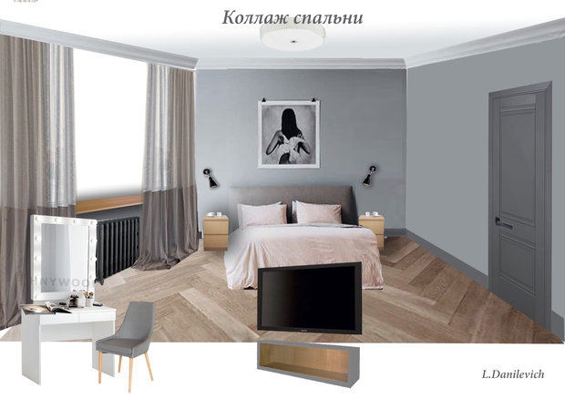 Фото из портфолио Серая квартира для серого кролика – фотографии дизайна интерьеров на INMYROOM