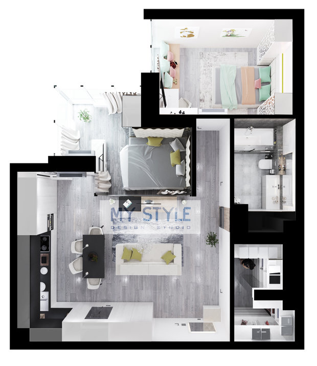 Фото из портфолио Design project 001 – фотографии дизайна интерьеров на INMYROOM