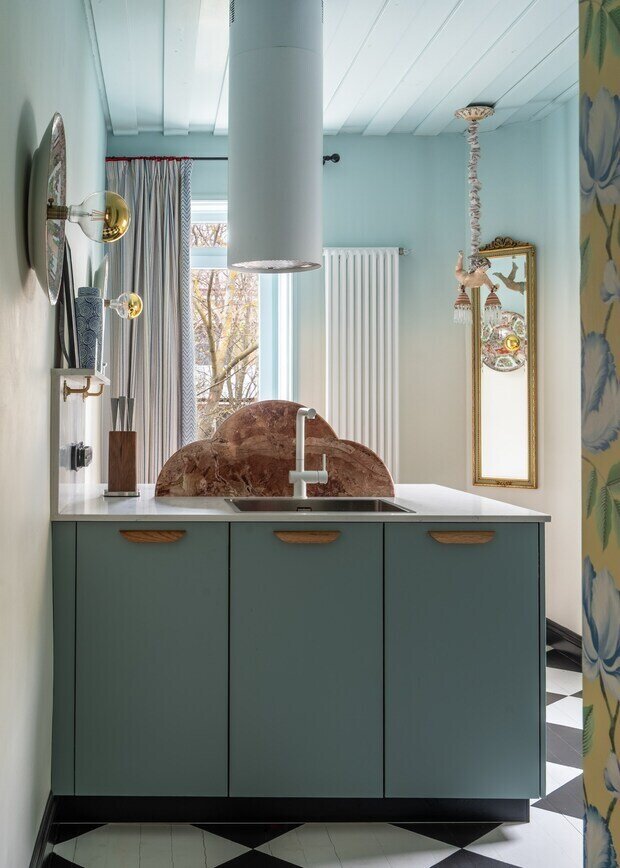 Фотография: Кухня и столовая в стиле Современный, Восточный, Эклектика, Винтажный, Квартира, Проект дня, Ростов-на-Дону, Кирпичный дом, 3 комнаты, 60-90 метров, Светлана Андреева-Щепетева – фото на INMYROOM