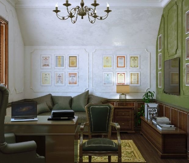 Фото из портфолио Кабинет – фотографии дизайна интерьеров на INMYROOM