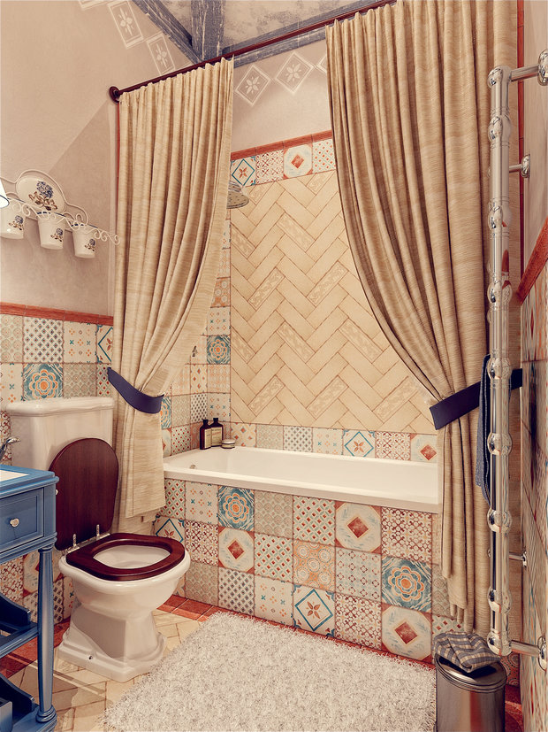 Фотография: Ванная в стиле Прованс и Кантри – фото на INMYROOM