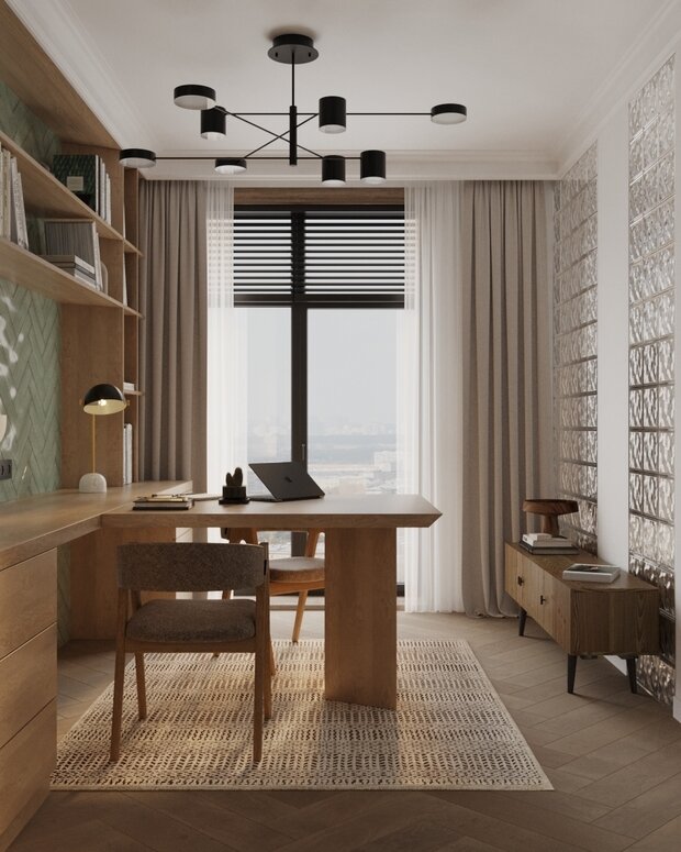 Фотография: Кабинет в стиле Современный, Эклектика, Винтажный, Проект дня – фото на INMYROOM