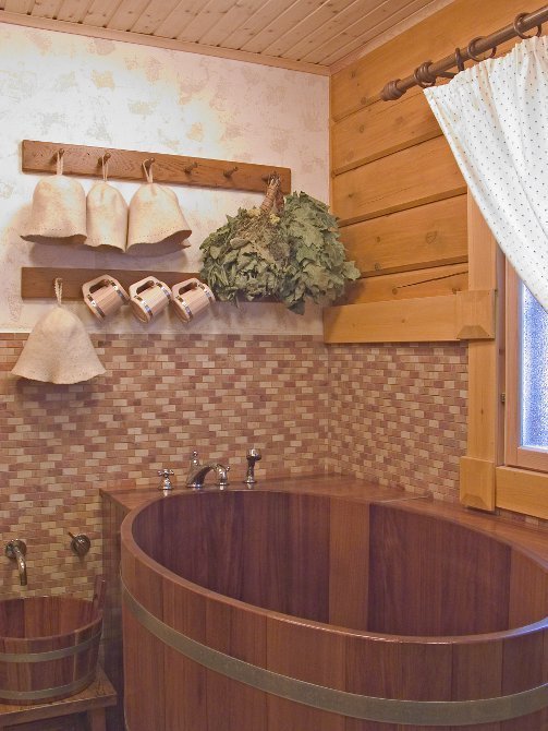 Фото из портфолио Деревянная баня – фотографии дизайна интерьеров на INMYROOM