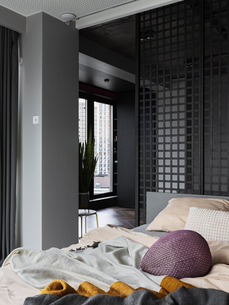 Фотография: Спальня в стиле Современный, Квартира, Проект дня, Минск, 1 комната, 40-60 метров, Галина Лисицкая – фото на INMYROOM