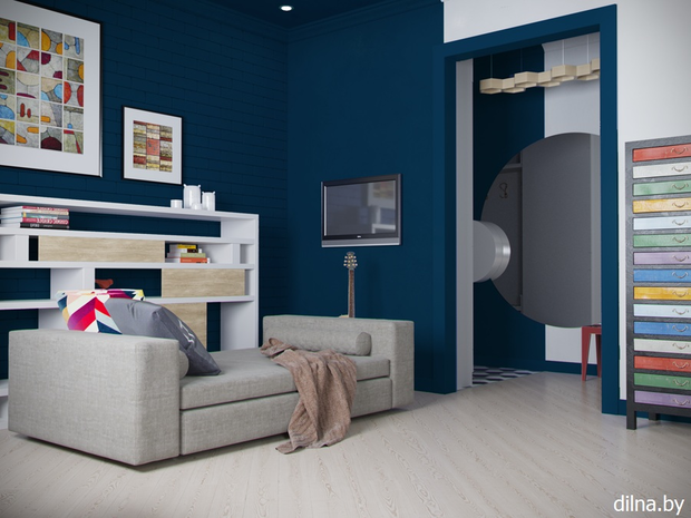 Фото из портфолио СИНИЙ АККОРД - квартира 56 м2 – фотографии дизайна интерьеров на InMyRoom.ru