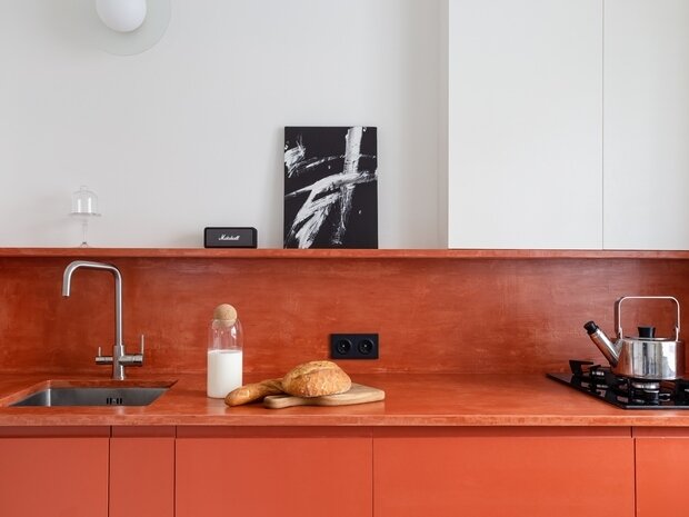 Фотография: Кухня и столовая в стиле Скандинавский, Современный, Минимализм, Малогабаритная квартира, Квартира, Проект недели, Екатеринбург, Хрущевка, 1 комната, до 40 метров, Ольга Каримова – фото на INMYROOM