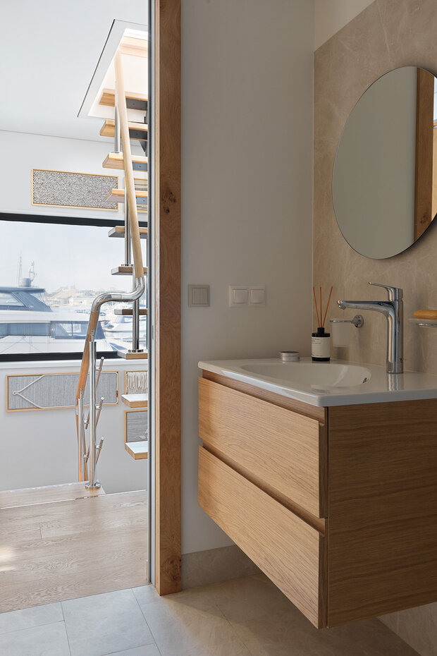 Фотография: Ванная в стиле Скандинавский, Современный, Минимализм, Проект недели, Москва, 4 и больше, Более 90 метров, S-Style, #эксклюзивныепроекты, Анастасия Божинская – фото на INMYROOM