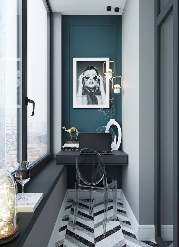 Фото из портфолио Дизайн однокомнатной квартиры 48 кв.м – фотографии дизайна интерьеров на INMYROOM