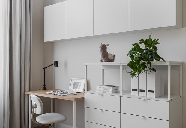 Фотография: Детская в стиле Скандинавский, Современный, Минимализм, Квартира, Проект недели, Москва, 2 комнаты, 60-90 метров, Мария Пашкевич – фото на INMYROOM