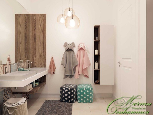 Фото из портфолио Лёгкая неоклассика в ванных комнатах – фотографии дизайна интерьеров на INMYROOM