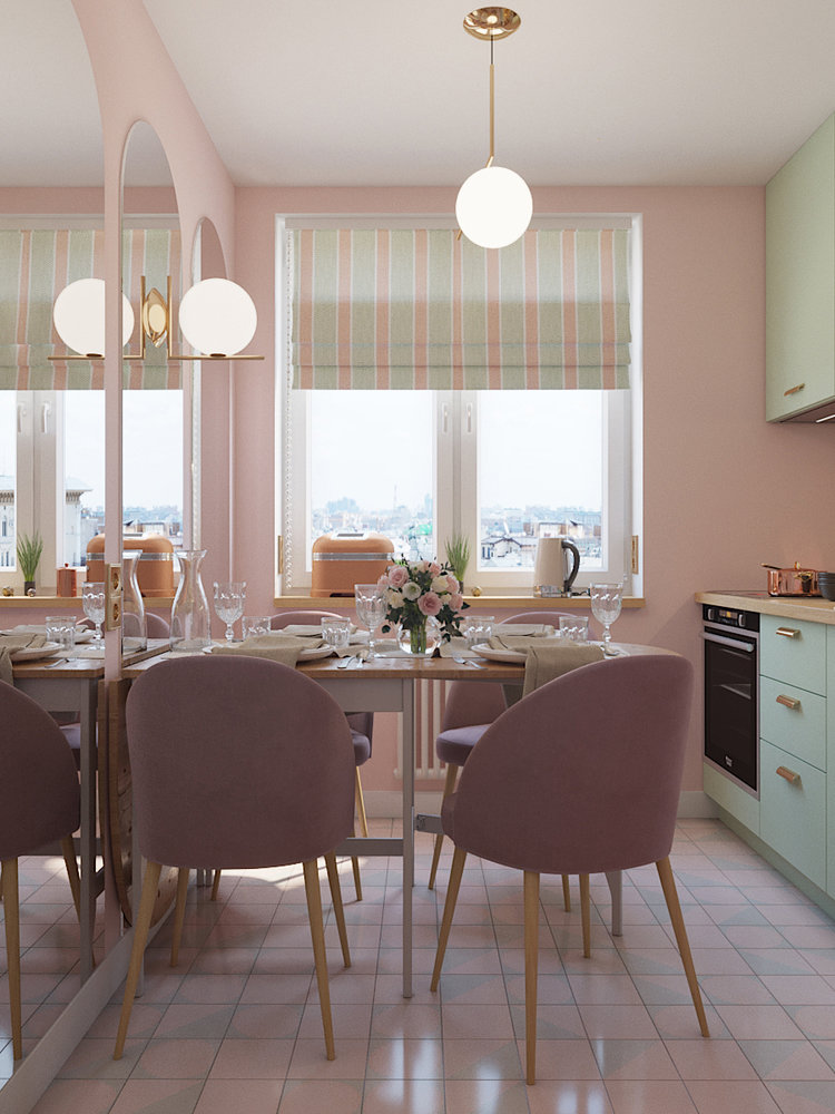 Фотография: Кухня и столовая в стиле Современный, Перепланировка, Евгения Матвеенко, FlatsDesign, Надежда Каппер, Хрущевка, 1 комната, до 40 метров, I-515/5, дизайн-баттл – фото на INMYROOM Фотография: Кухня и столовая в стиле Современный, Перепланировка, Евгения Матвеенко, FlatsDesign, Надежда Каппер, Хрущевка, 1 комната, до 40 метров, I-515/5, дизайн-баттл – фото на INMYROOM