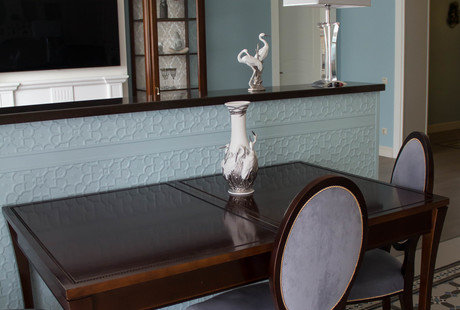 Гостиная с камином