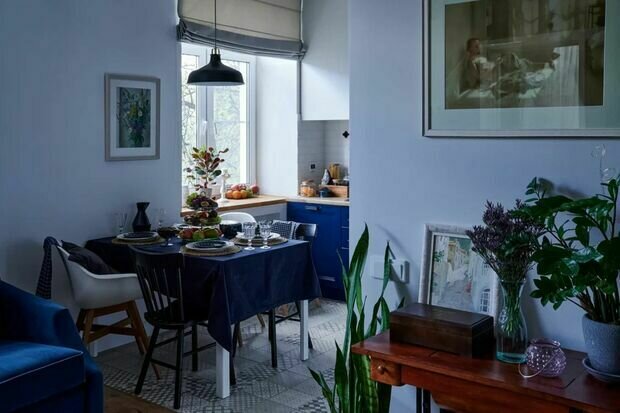 Фотография: Кухня и столовая в стиле Современный, Квартира, Проект дня, Москва, Сталинка, Кирпичный дом, 3 комнаты, 60-90 метров, II-03, Олеся Макарова – фото на INMYROOM