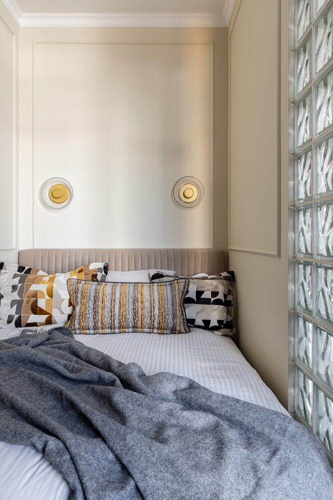 Фотография: Спальня в стиле Современный, Малогабаритная квартира, Квартира, Студия, Проект недели, Москва, Монолитный дом, до 40 метров, Сара Михайлова – фото на INMYROOM Фотография: Спальня в стиле Современный, Малогабаритная квартира, Квартира, Студия, Проект недели, Москва, Монолитный дом, до 40 метров, Сара Михайлова – фото на INMYROOM