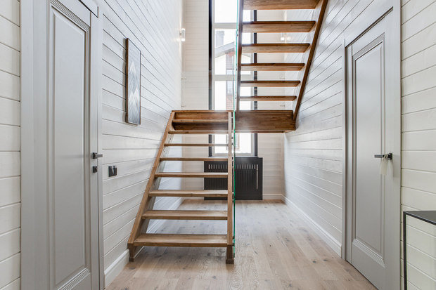 Фотография: Прихожая в стиле Скандинавский, Дом, Проект недели, Дача, Дом и дача, Московская область, 4 и больше, Более 90 метров, Ксения Налетова – фото на INMYROOM