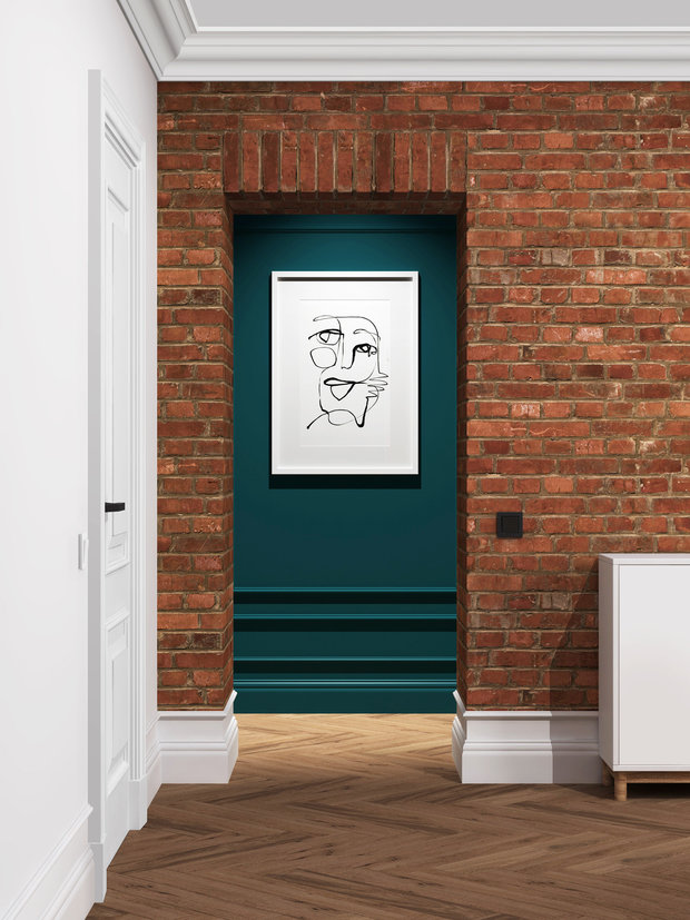 Фотография: Гостиная в стиле Современный, Квартира, Проект недели, Санкт-Петербург, Кирпичный дом, 3 комнаты, 40-60 метров, Bobo.space – фото на INMYROOM