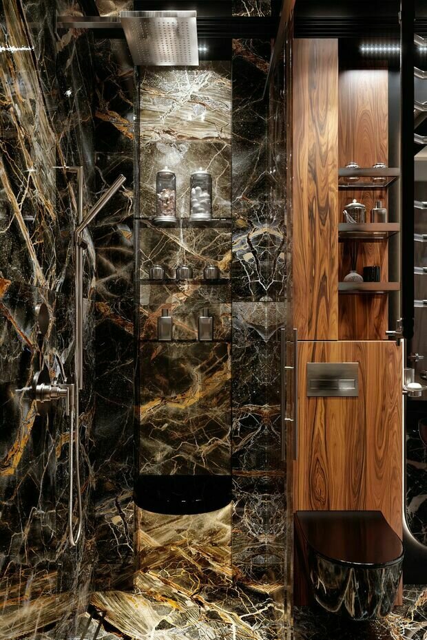 Фото из портфолио Квартира 55,5 м² в ЖК Селигер Сити: дорогие и оригинальные решения на каждом м² – фотографии дизайна интерьеров на INMYROOM