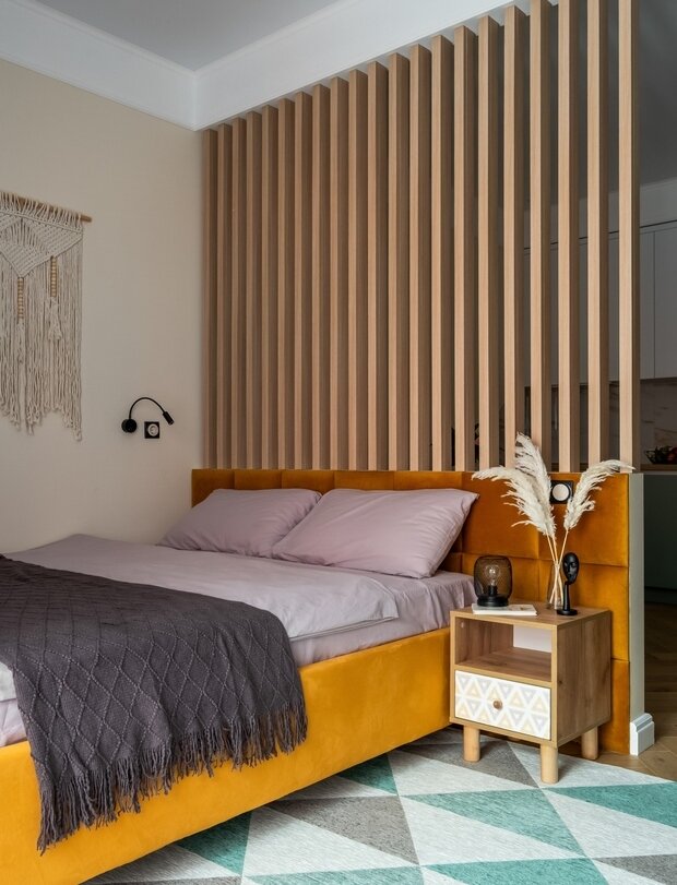 Фотография: Спальня в стиле Современный, Малогабаритная квартира, Квартира, Студия, Проект недели, Москва, до 40 метров, Галина Овчинникова – фото на INMYROOM