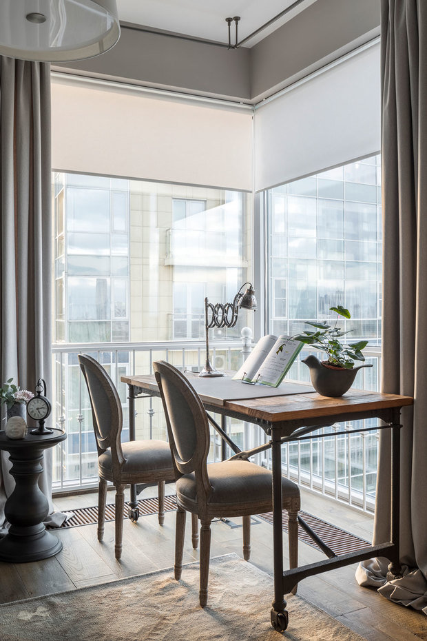 Фотография: Кабинет в стиле Прованс и Кантри, Классический, Современный, Квартира, Проект дня, Москва, Татьяна Иванова, Монолитный дом, 4 и больше, Более 90 метров, Эксклюзивные проекты – фото на INMYROOM