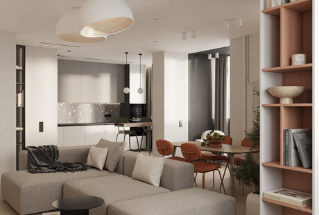 Интерьер квартиры в ЖК Авиатор