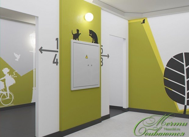 Фото из портфолио Интерьеры подъезда многоквартирного дома – фотографии дизайна интерьеров на INMYROOM