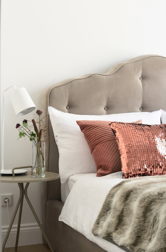 Фотография: Спальня в стиле Скандинавский, Минимализм, Квартира, Проект недели, Новая Москва, Монолитный дом, 2 комнаты, 60-90 метров, Анна Эрман – фото на INMYROOM