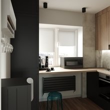 Визуализация интерьера кухни в стиле минимализм