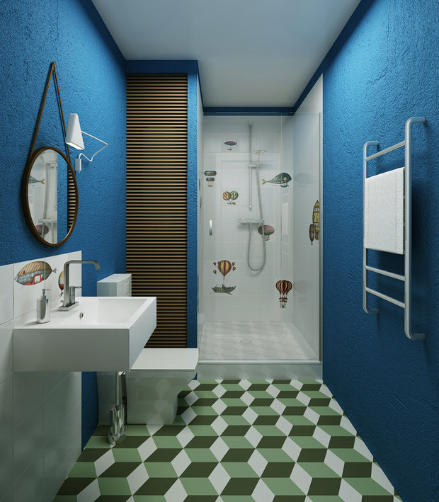 Фотография: Ванная в стиле Современный, Декор интерьера, Декор дома, Плитка, Ремонт на практике – фото на INMYROOM