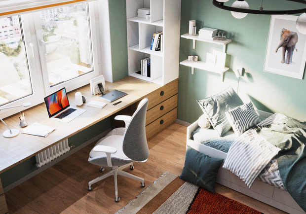 Фотография: Детская в стиле Современный, Квартира, Проект недели, Санкт-Петербург, 3 комнаты, 60-90 метров, Екатерина Третьякова, Tretiakova Interior – фото на INMYROOM