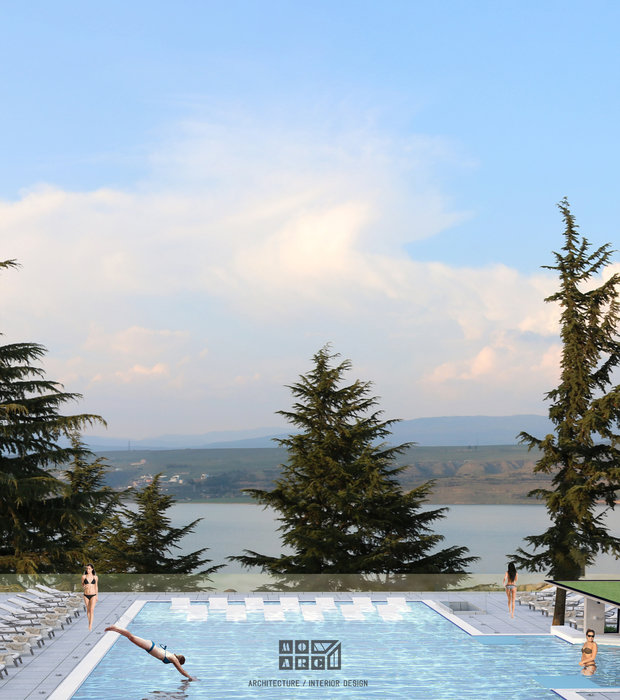 Фото из портфолио Дизайн Бара Бассейна в Аквапарке „Gino Paradise“; Тбилиси (Дизайнер- Ника Банетишвили) – фотографии дизайна интерьеров на INMYROOM
