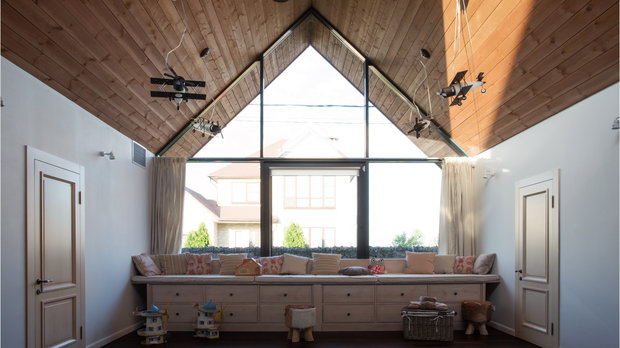 Фотография: Детская в стиле Скандинавский, Современный, Дом, Проект недели, Дом и дача, Ростовская область, Евгений Задорожний, Архитектурная студия «ЧАДО», кирпич в отделке – фото на INMYROOM