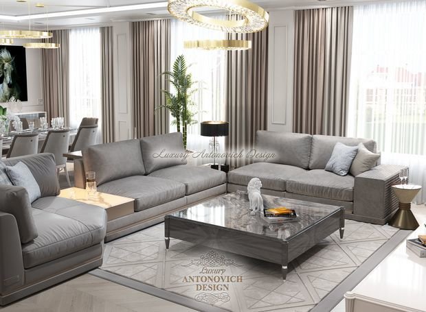 Фото из портфолио Современная квартира от Luxury Antonovich Design – фотографии дизайна интерьеров на INMYROOM