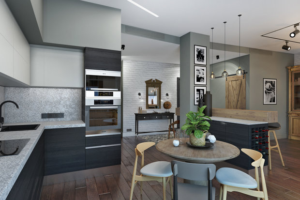Фото из портфолио LOFT жкМосфильмовский – фотографии дизайна интерьеров на INMYROOM