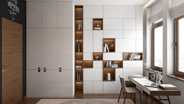 Фото из портфолио Фьюжн на Заозёрной – фотографии дизайна интерьеров на INMYROOM