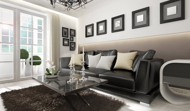 Фото из портфолио Черно-белое кино – фотографии дизайна интерьеров на INMYROOM