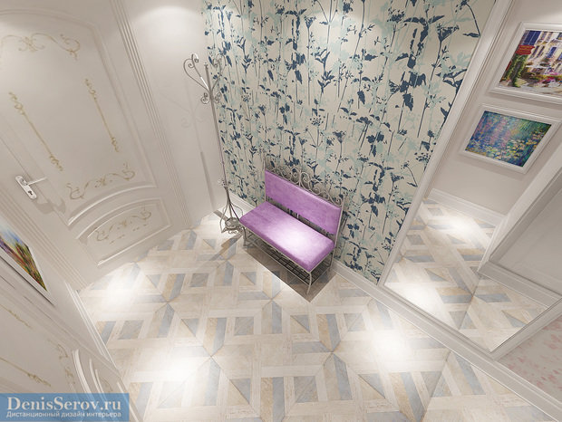 Фото из портфолио Прихожая и лестница в загородном доме, современная классика – фотографии дизайна интерьеров на INMYROOM