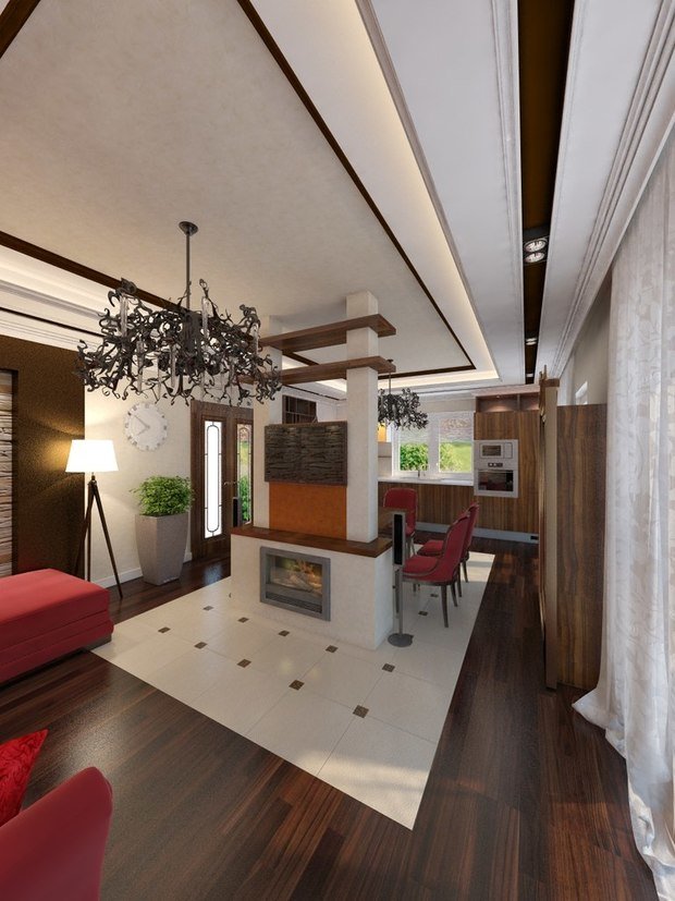 Фото из портфолио Коттедж в п. Родные Просторы. – фотографии дизайна интерьеров на INMYROOM