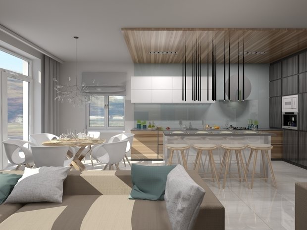 Фото из портфолио Современный дом в поселке "Европа" – фотографии дизайна интерьеров на INMYROOM