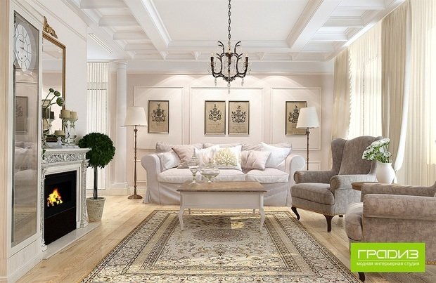 Фото из портфолио Уютная классика – фотографии дизайна интерьеров на INMYROOM