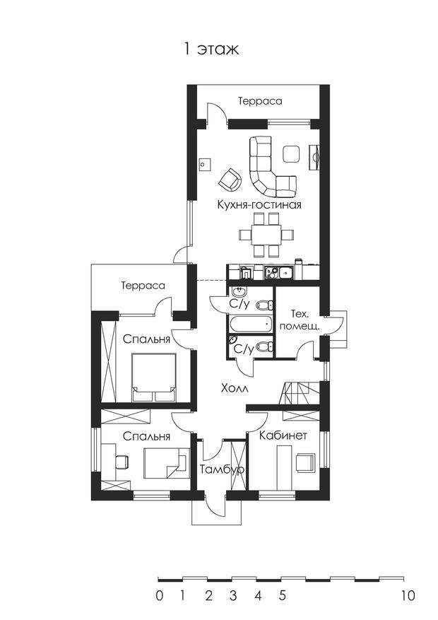 Фото из портфолио Дом в стиле барнхаус – фотографии дизайна интерьеров на INMYROOM