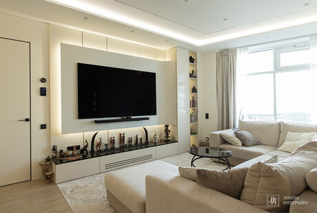 Дизайн квартиры в светлых тонах, фото