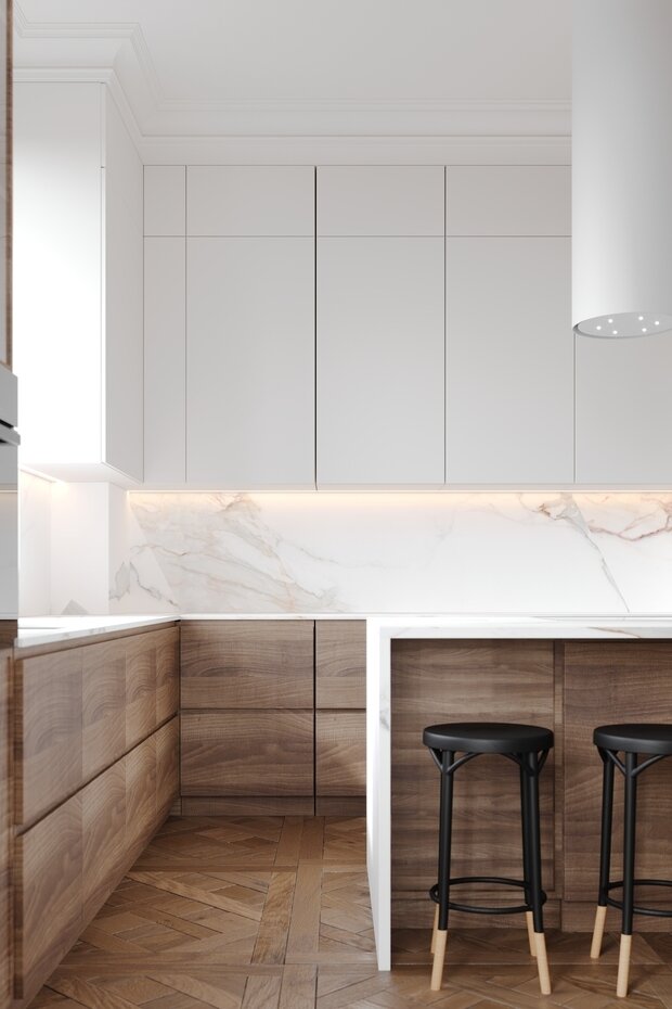 Фото из портфолио Гостиная. Кухня. Ванная. Duderhof Club – фотографии дизайна интерьеров на INMYROOM